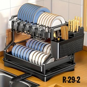 مشك صحون اسود طبقتين موديل رقم R-29-2