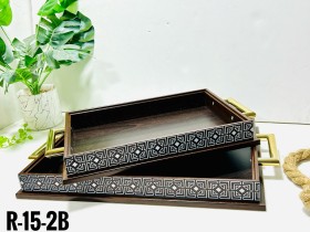 صواني خشب بني بحيف